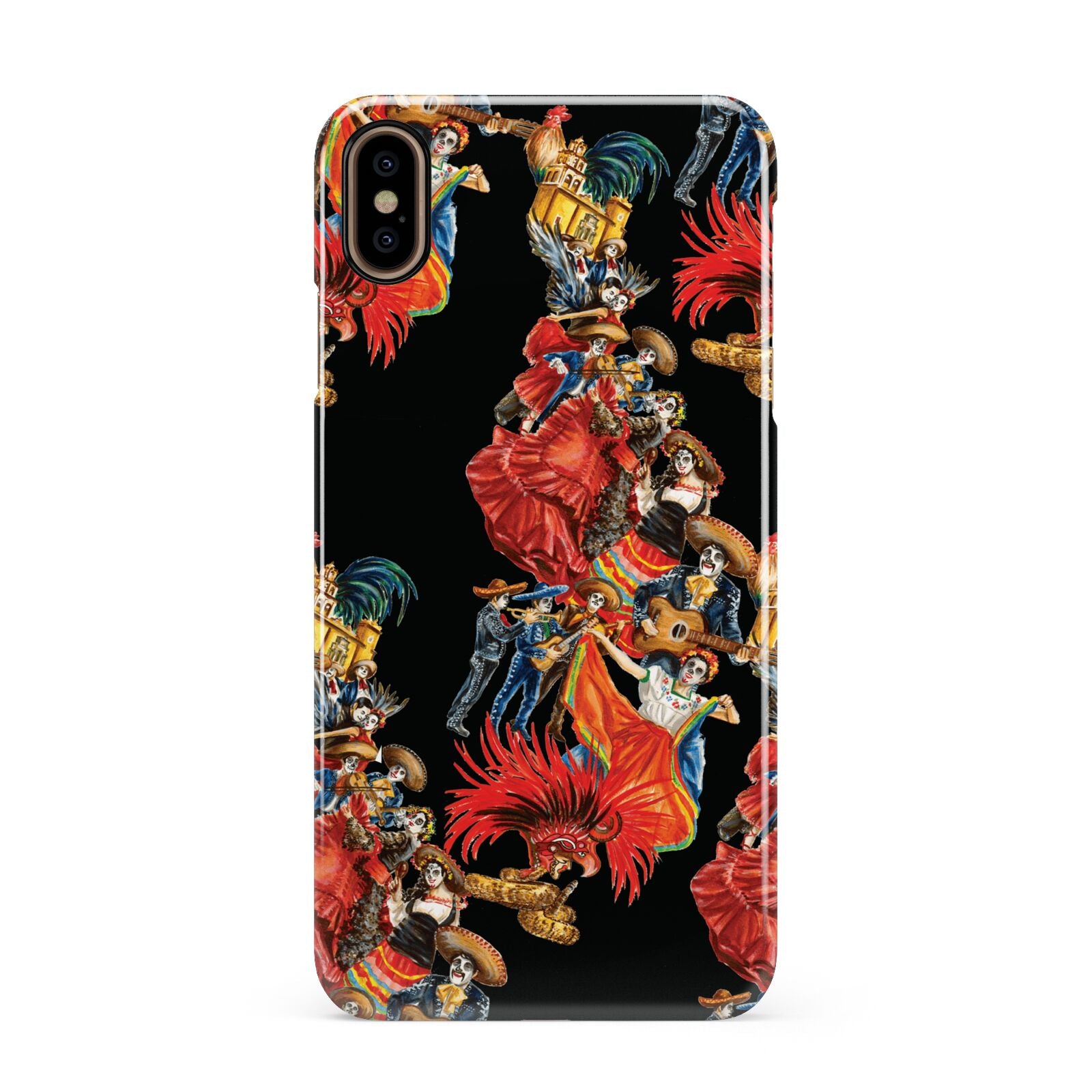 Day of the Dead Festival Apple iPhone Xs Max 3D Snap Case