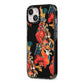 Day of the Dead Festival iPhone 13 Black Impact Case Side Angle on Silver phone
