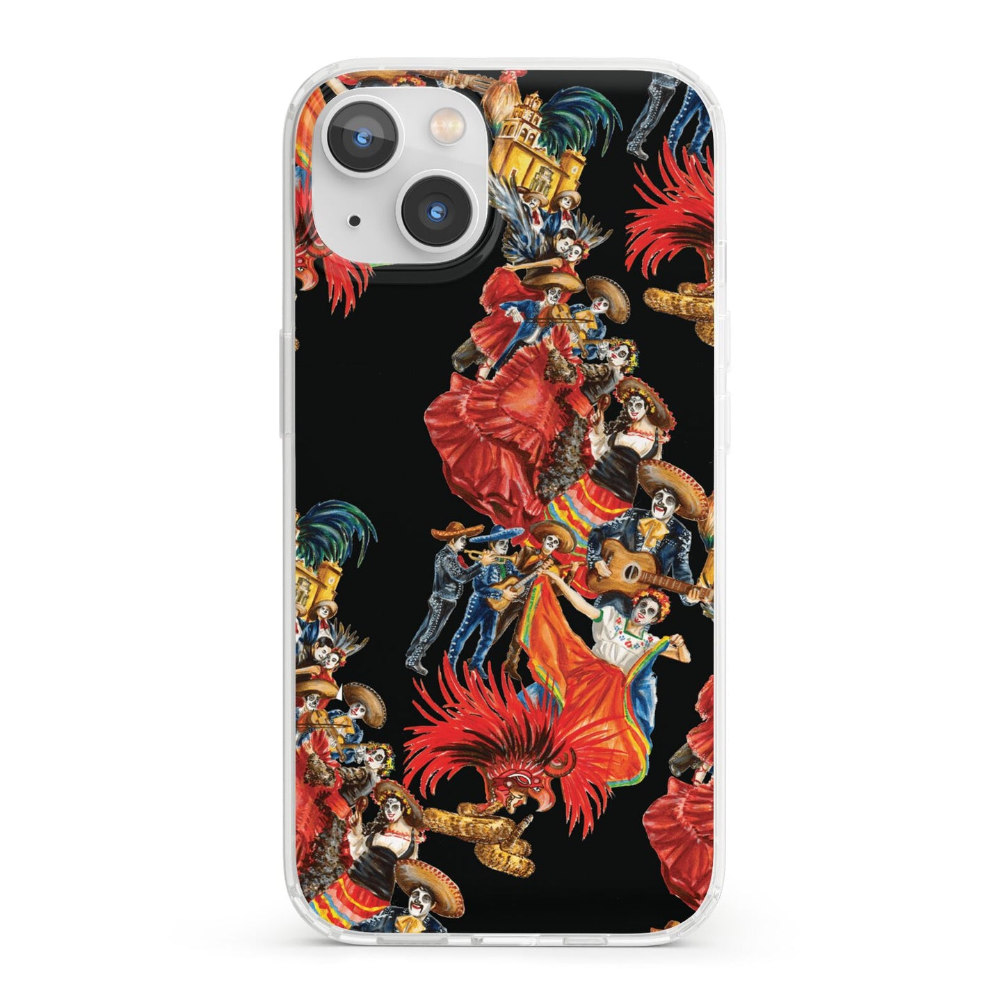 Day of the Dead Festival iPhone 13 Clear Bumper Case
