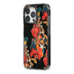 Day of the Dead Festival iPhone 13 Pro Black Impact Case Side Angle on Silver phone