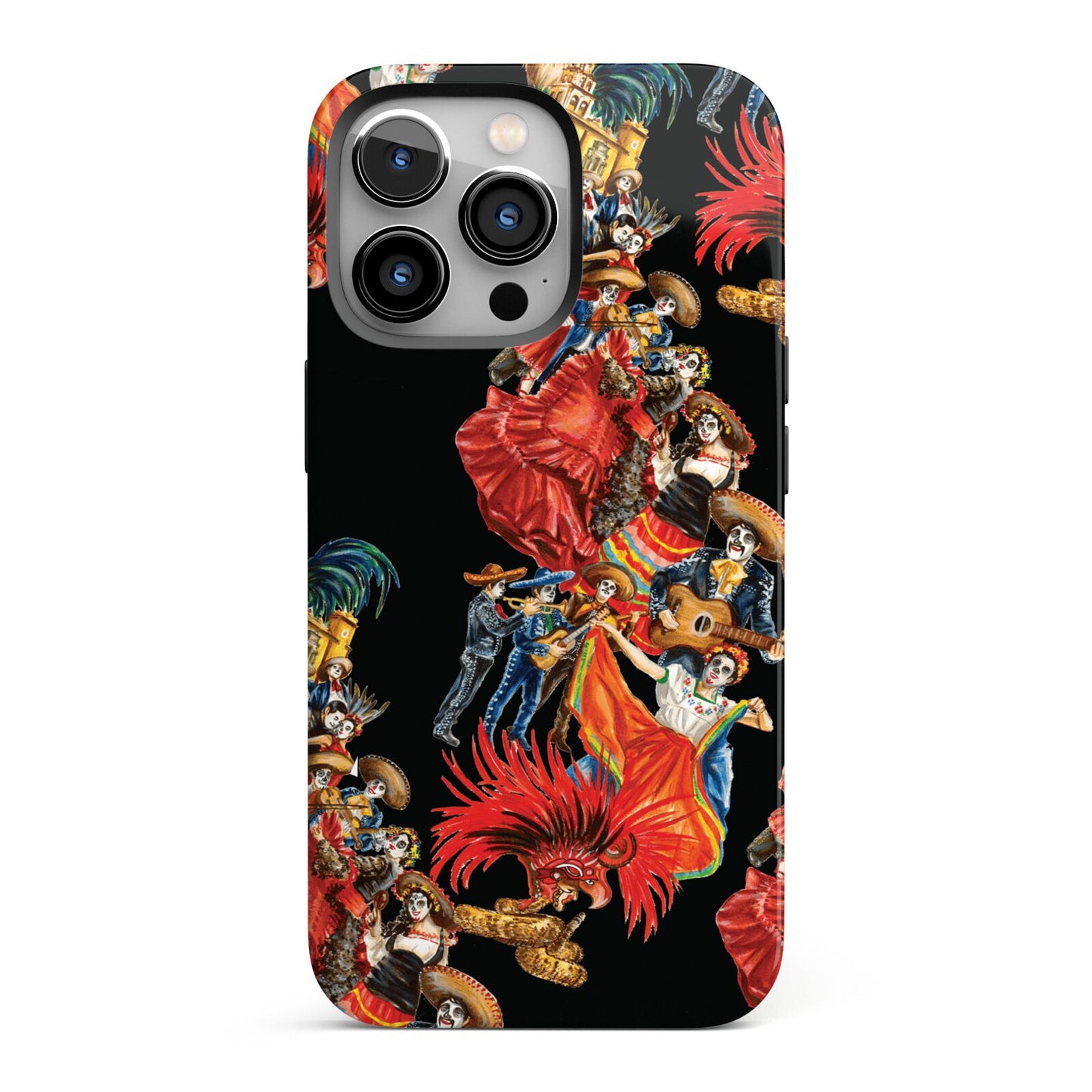 Day of the Dead Festival iPhone 13 Pro Full Wrap 3D Tough Case