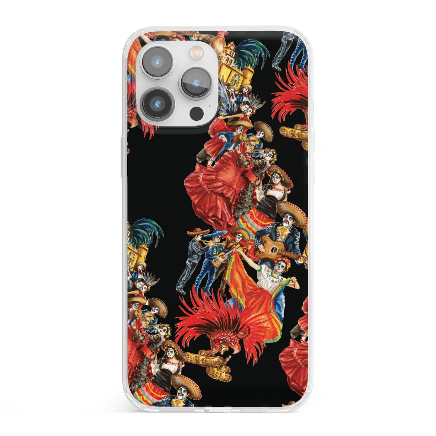 Day of the Dead Festival iPhone 13 Pro Max Clear Bumper Case