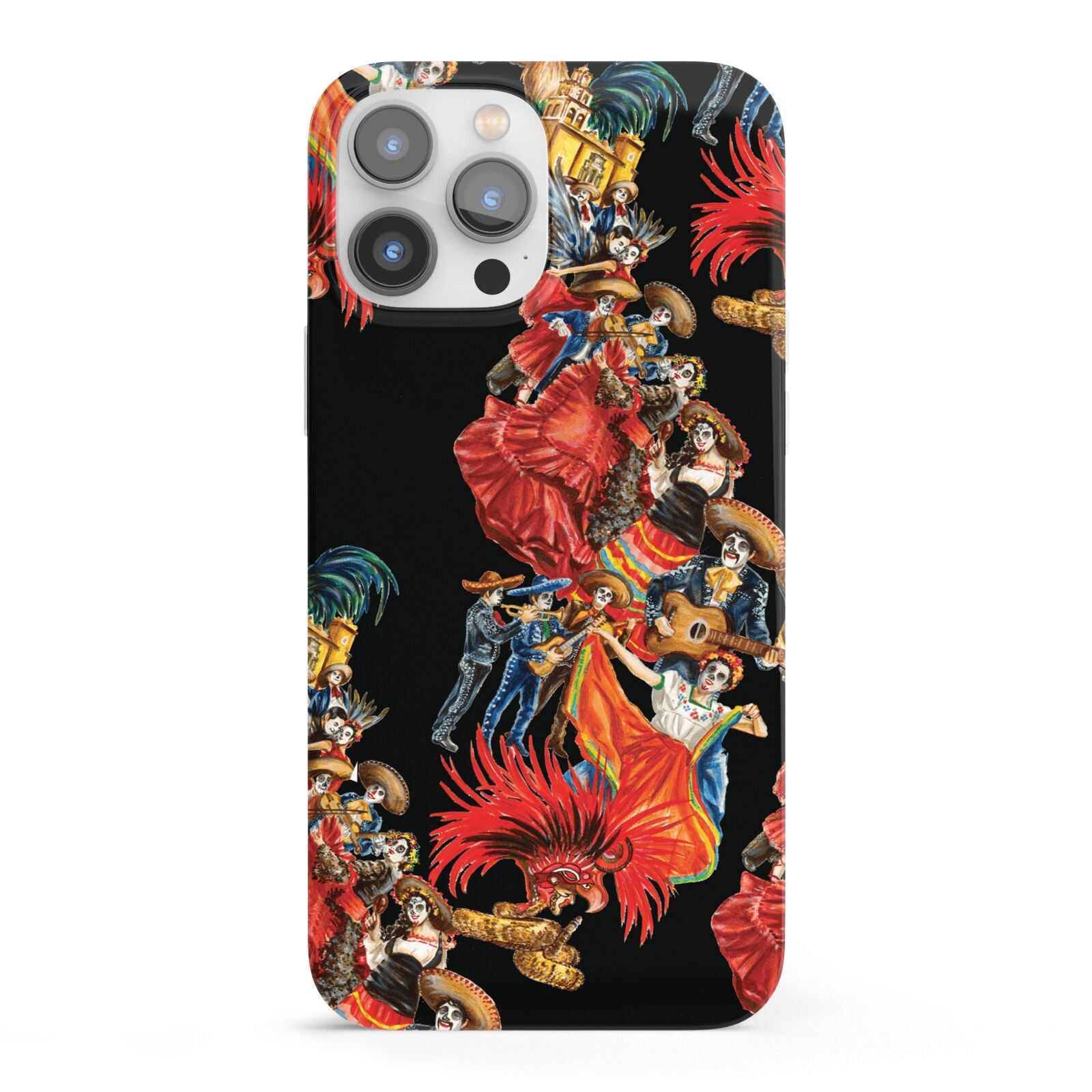 Day of the Dead Festival iPhone 13 Pro Max Full Wrap 3D Snap Case