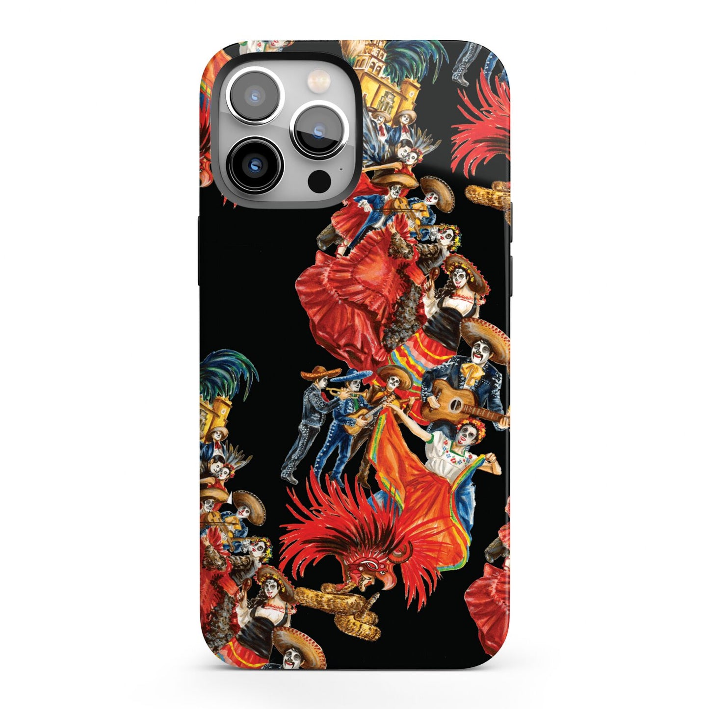 Day of the Dead Festival iPhone 13 Pro Max Full Wrap 3D Tough Case