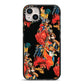 Day of the Dead Festival iPhone 14 Plus Black Impact Case on Silver phone