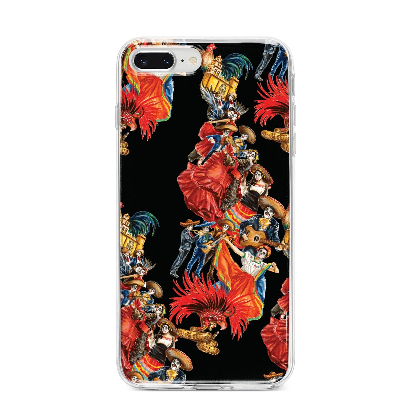 Day of the Dead Festival iPhone 8 Plus Bumper Case on Silver iPhone