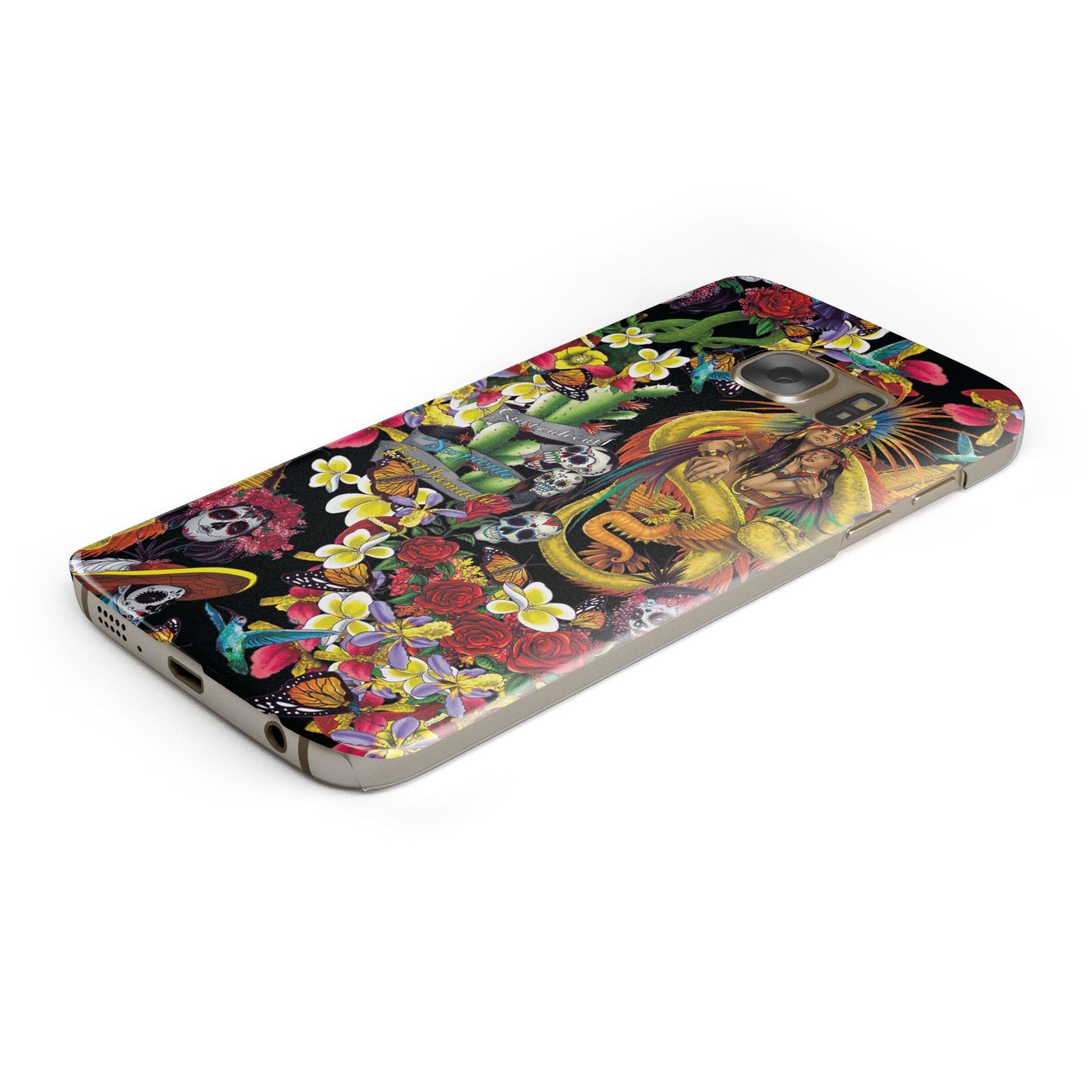 Day of the Dead Samsung Galaxy Case Bottom Cutout
