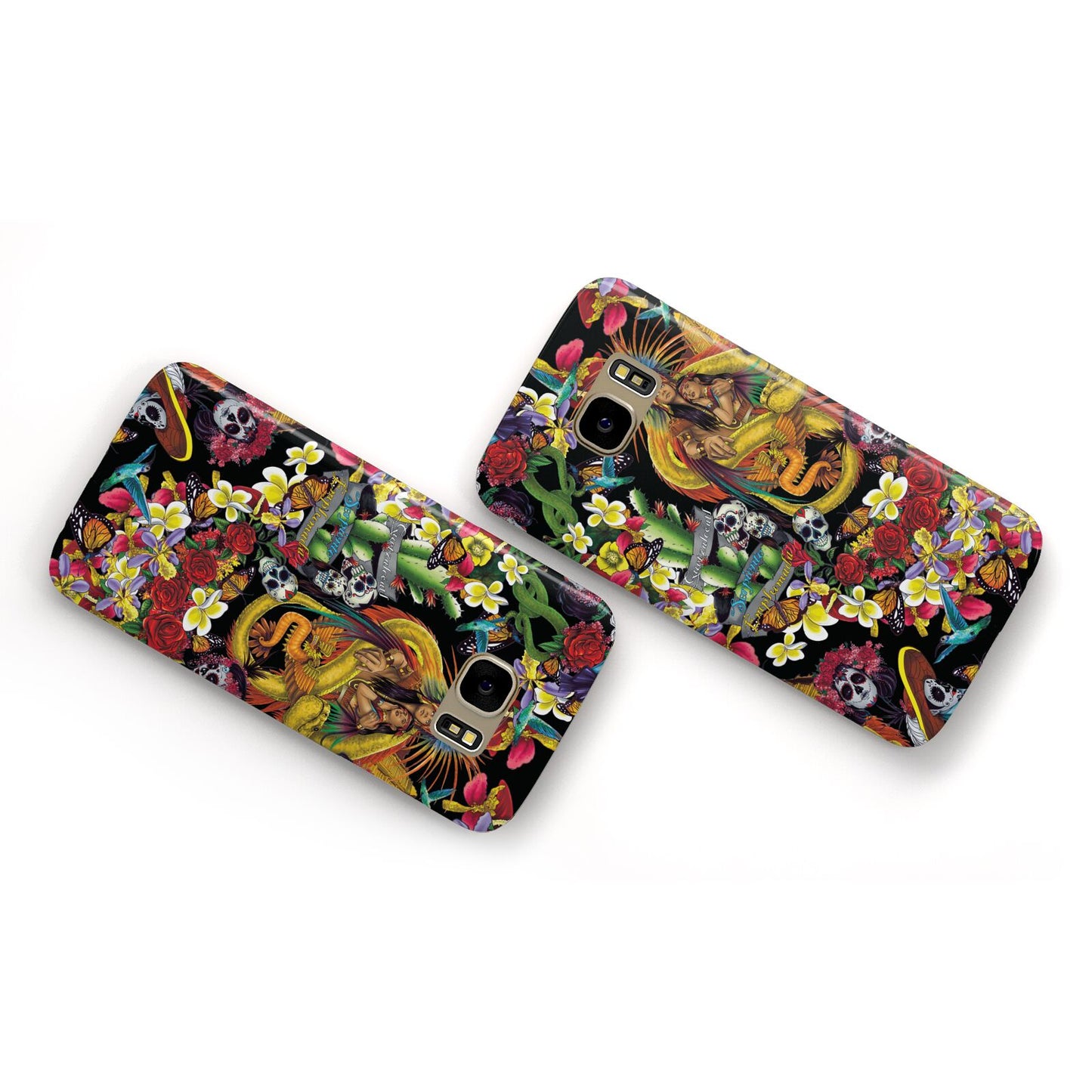 Day of the Dead Samsung Galaxy Case Flat Overview