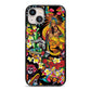 Day of the Dead iPhone 13 Black Impact Case on Silver phone