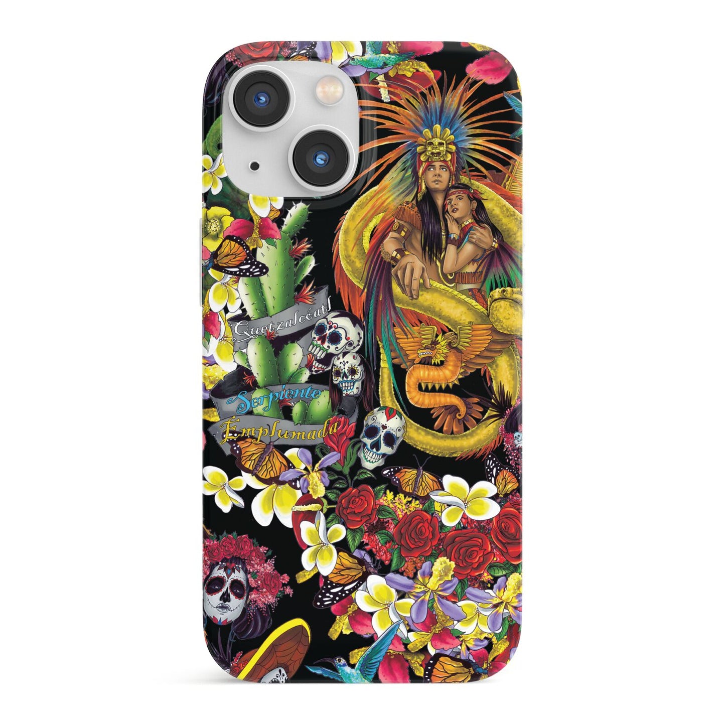 Day of the Dead iPhone 13 Mini Full Wrap 3D Snap Case