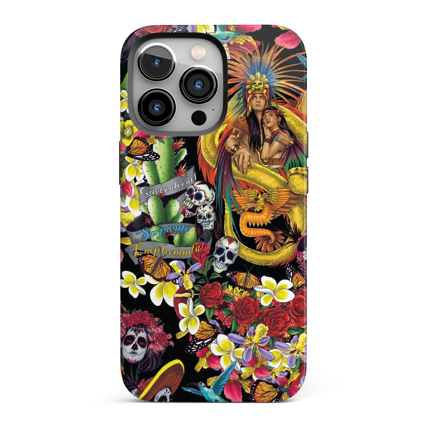Day of the Dead iPhone 13 Pro Full Wrap 3D Tough Case