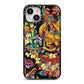 Day of the Dead iPhone 14 Black Impact Case on Silver phone
