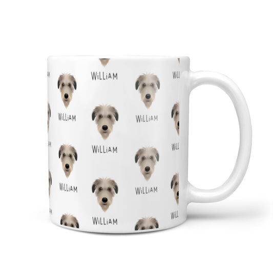 Deerhound Icon with Name 10oz Mug