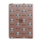 Deerhound Icon with Name Apple iPad Rose Gold Case