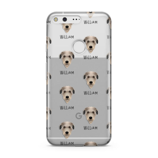 Deerhound Icon with Name Google Pixel Case