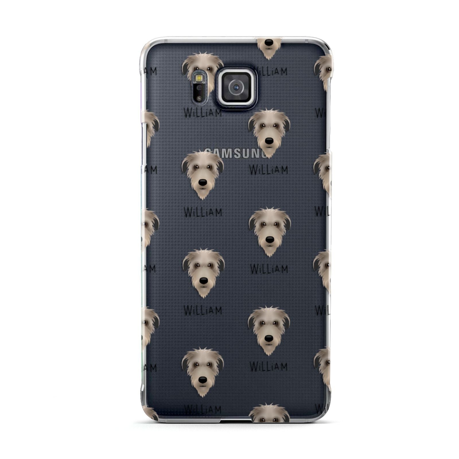 Deerhound Icon with Name Samsung Galaxy Alpha Case