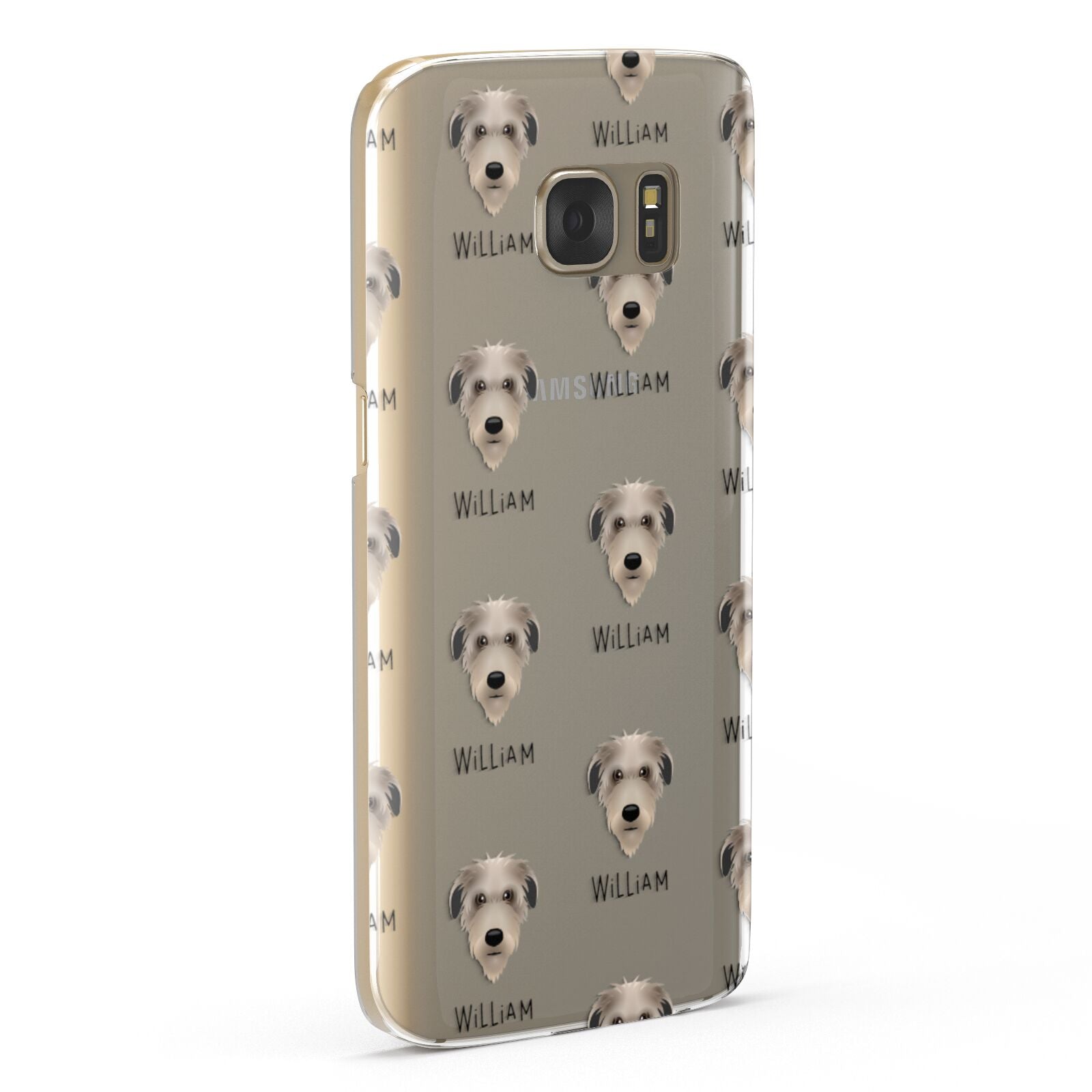 Deerhound Icon with Name Samsung Galaxy Case Fourty Five Degrees
