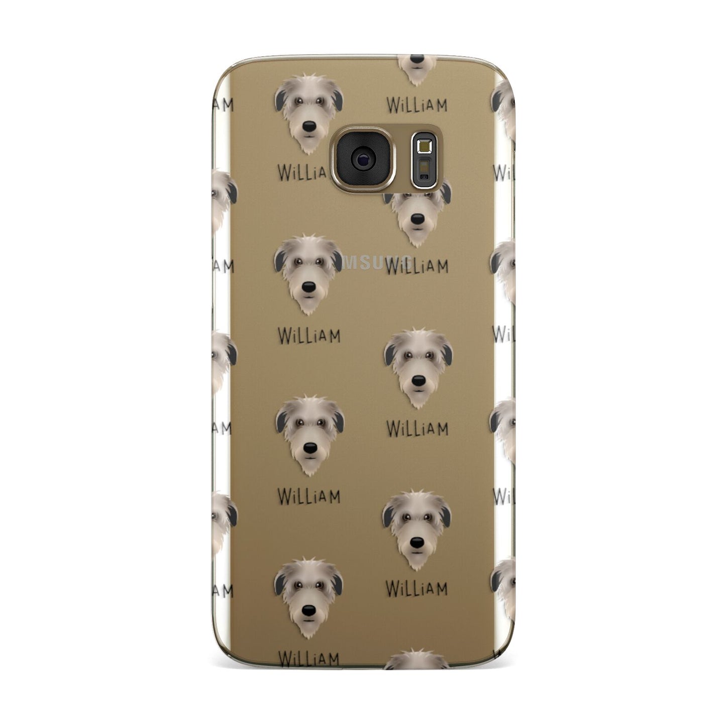 Deerhound Icon with Name Samsung Galaxy Case