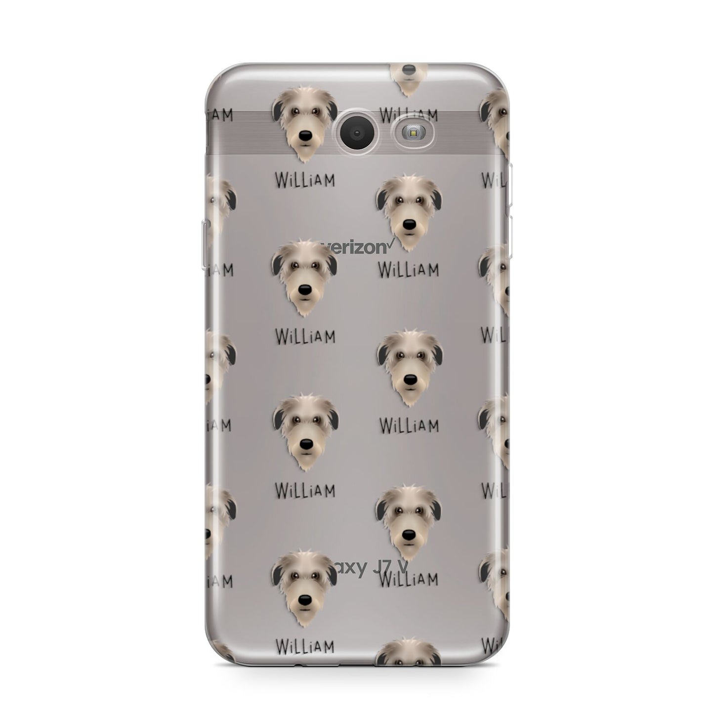 Deerhound Icon with Name Samsung Galaxy J7 2017 Case