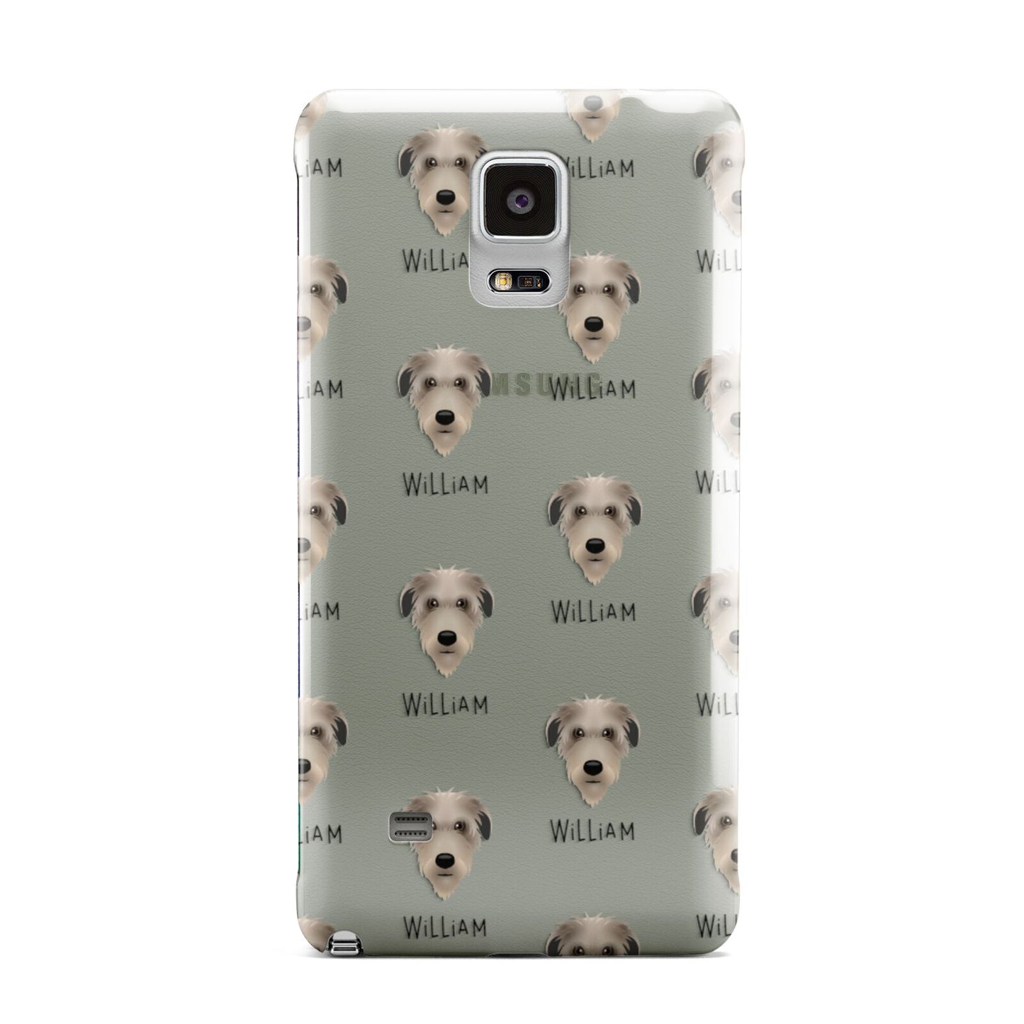 Deerhound Icon with Name Samsung Galaxy Note 4 Case