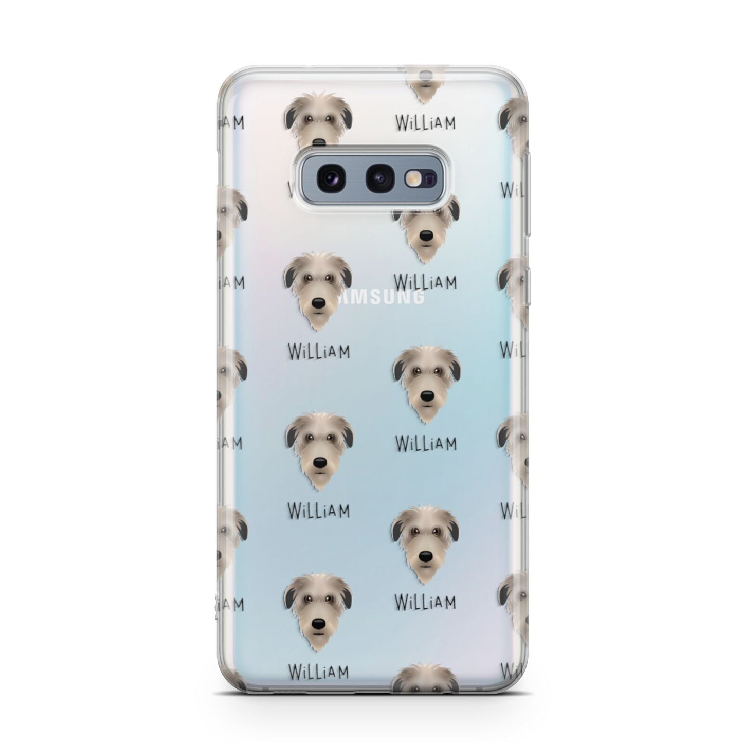 Deerhound Icon with Name Samsung Galaxy S10E Case