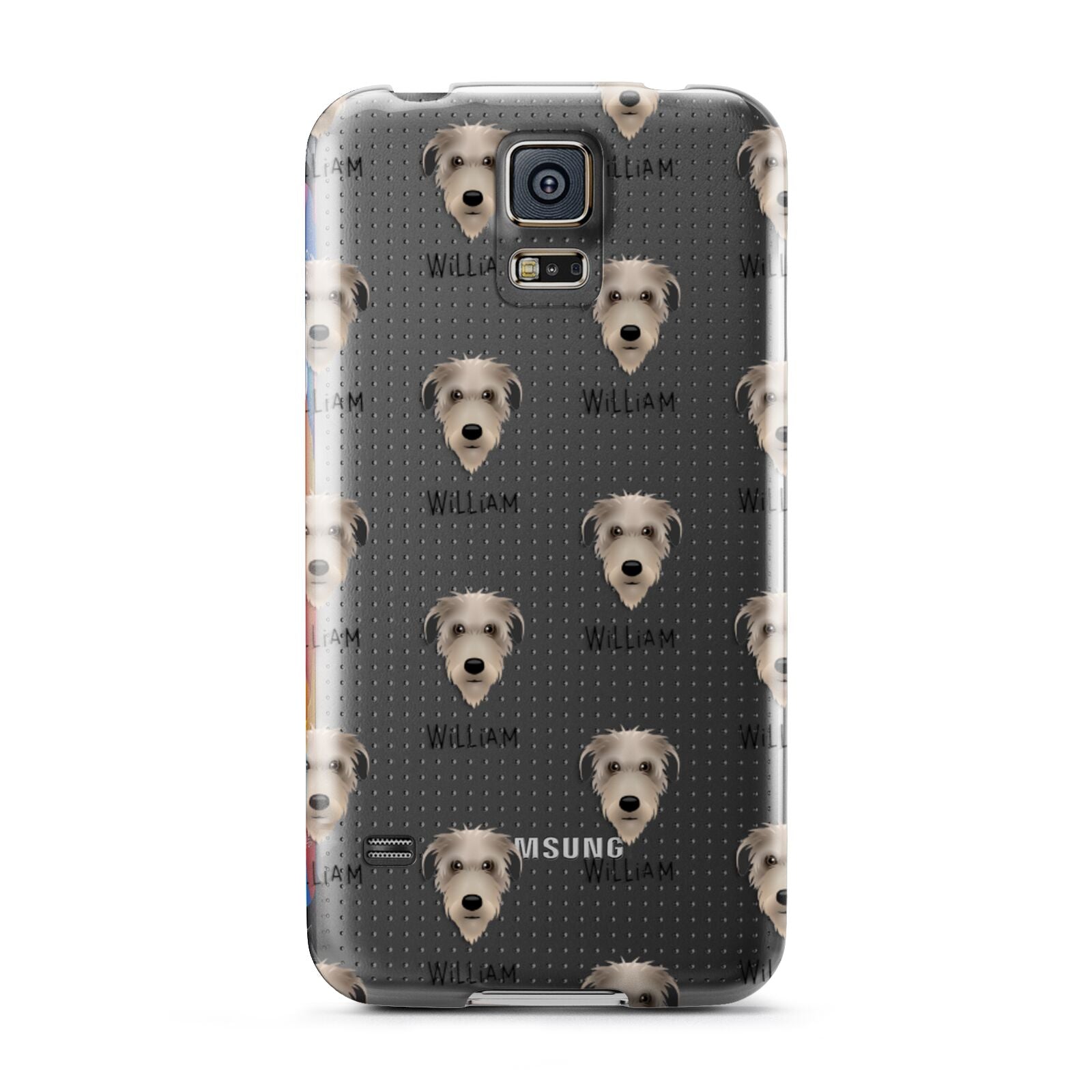 Deerhound Icon with Name Samsung Galaxy S5 Case
