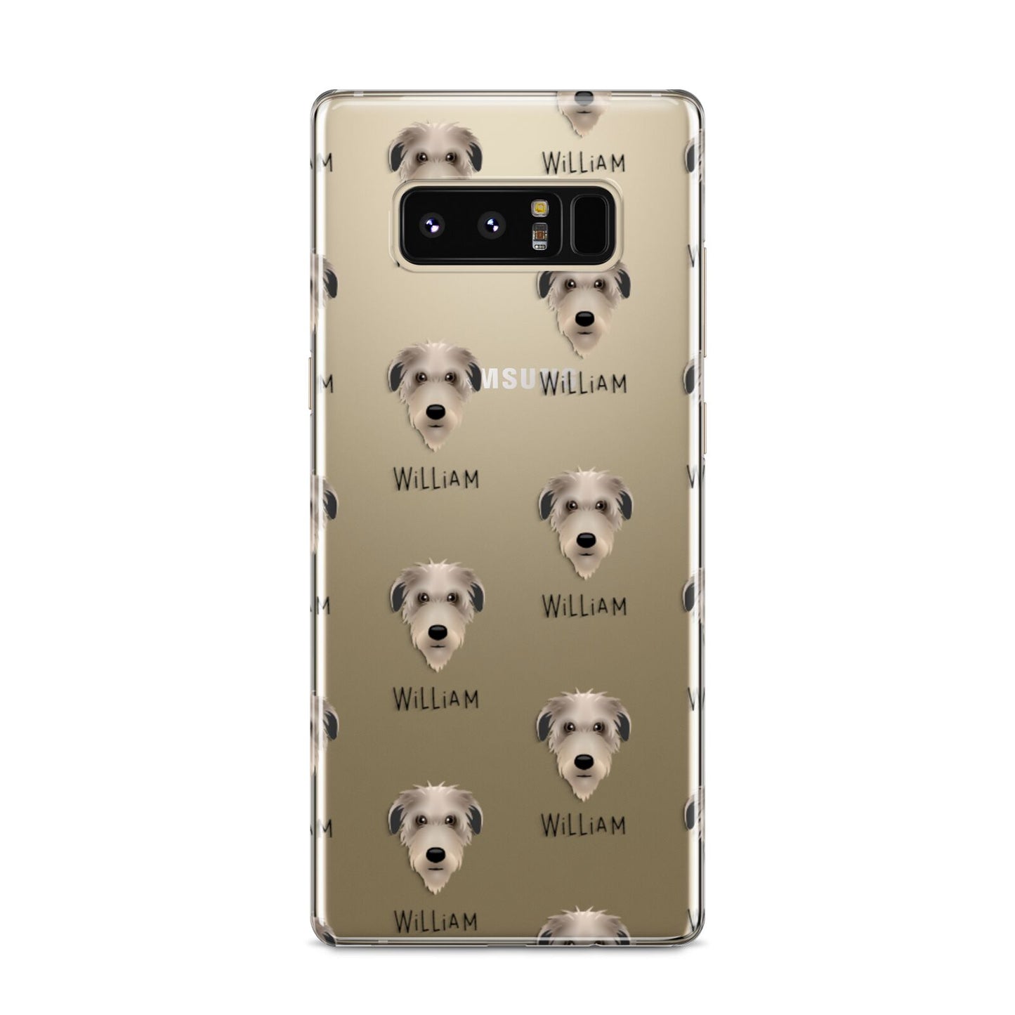 Deerhound Icon with Name Samsung Galaxy S8 Case