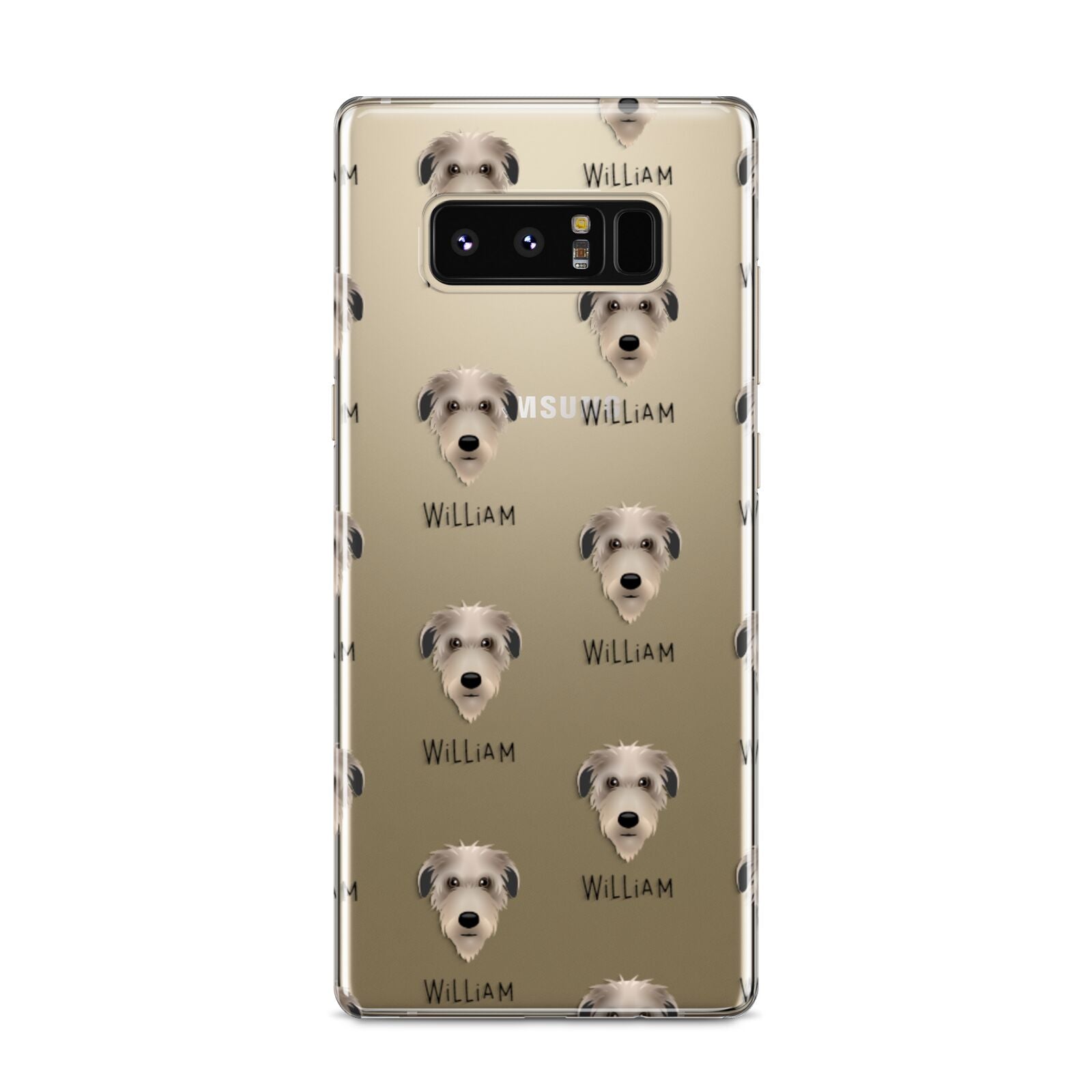 Deerhound Icon with Name Samsung Galaxy S8 Case