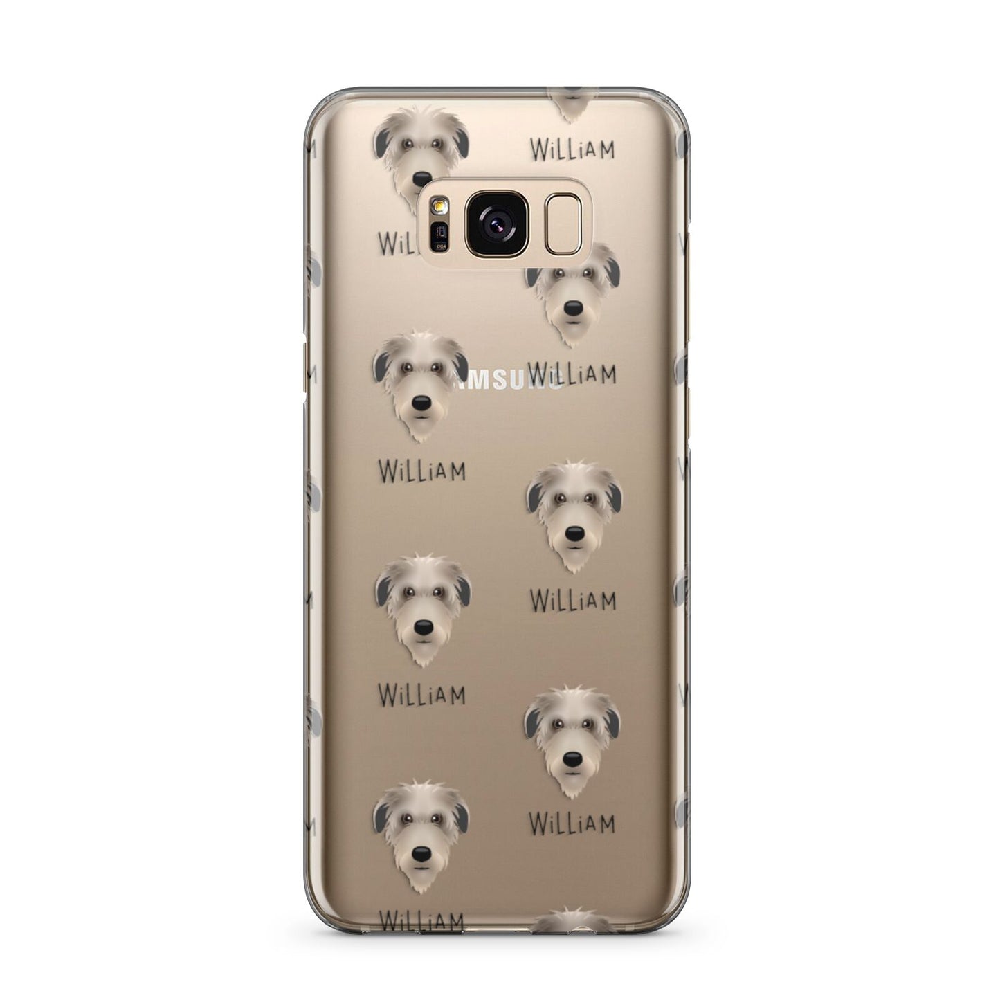 Deerhound Icon with Name Samsung Galaxy S8 Plus Case