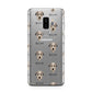 Deerhound Icon with Name Samsung Galaxy S9 Plus Case on Silver phone
