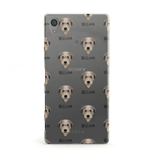 Deerhound Icon with Name Sony Xperia Case