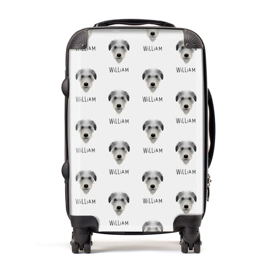 Deerhound Icon with Name Suitcase