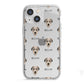 Deerhound Icon with Name iPhone 13 Mini TPU Impact Case with White Edges