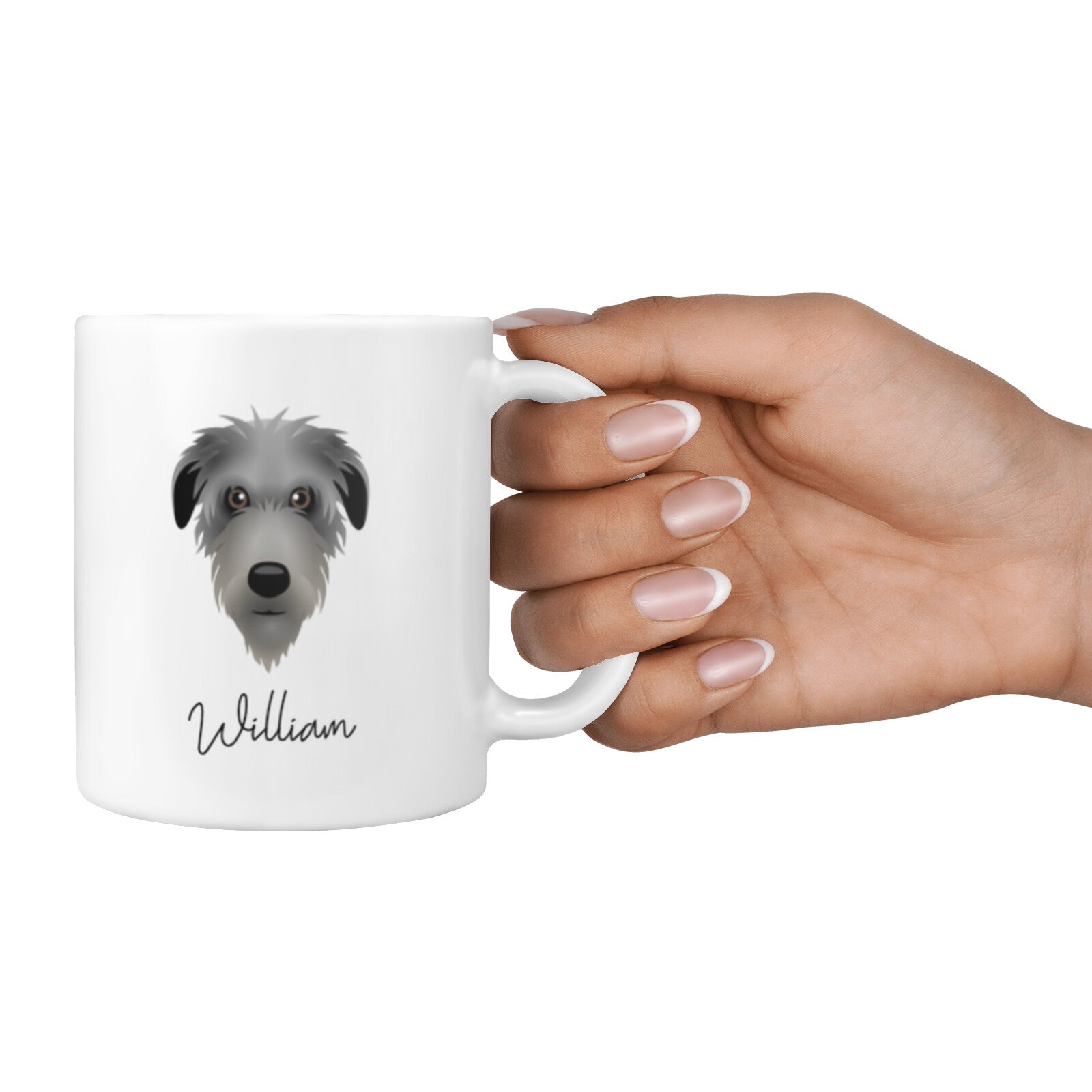 Deerhound Personalised 10oz Mug Alternative Image 4