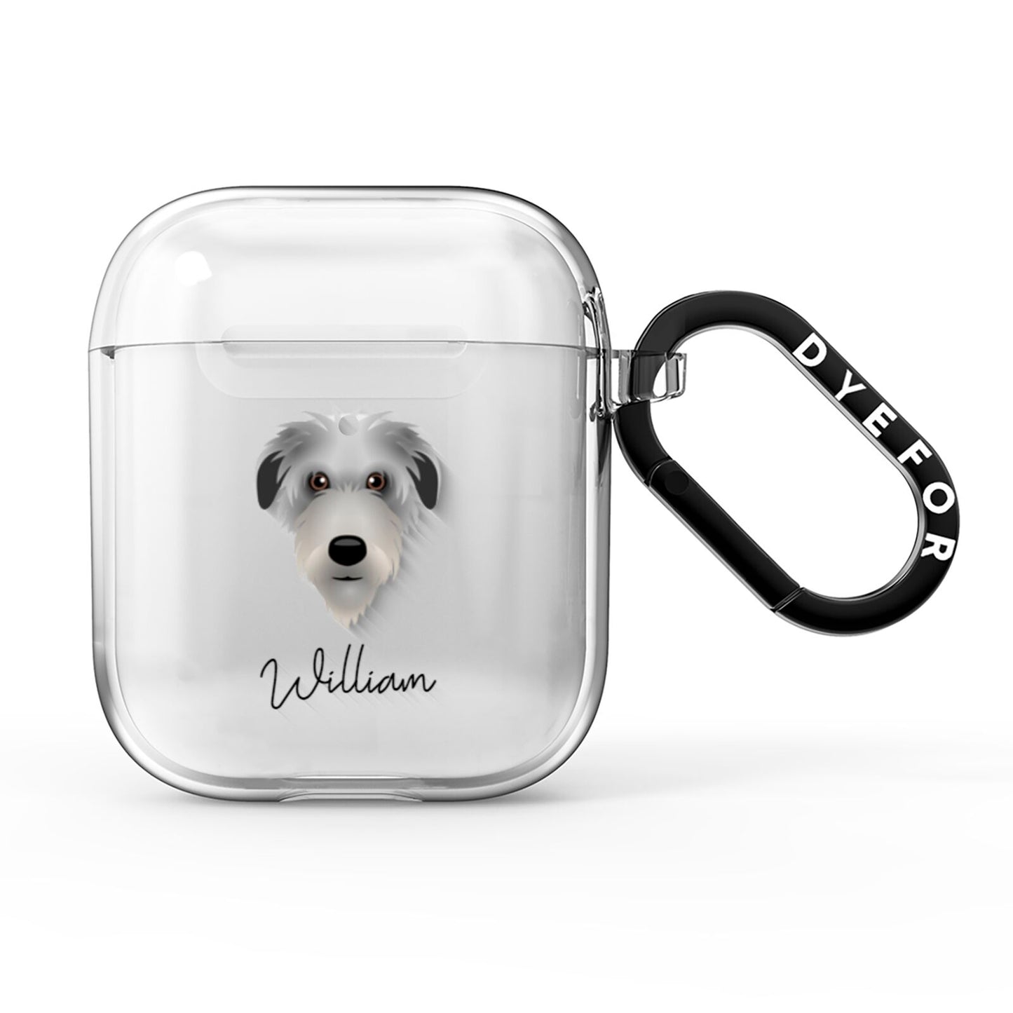Deerhound Personalised AirPods Clear Case