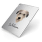 Deerhound Personalised Apple iPad Case on Silver iPad Side View