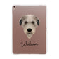 Deerhound Personalised Apple iPad Rose Gold Case
