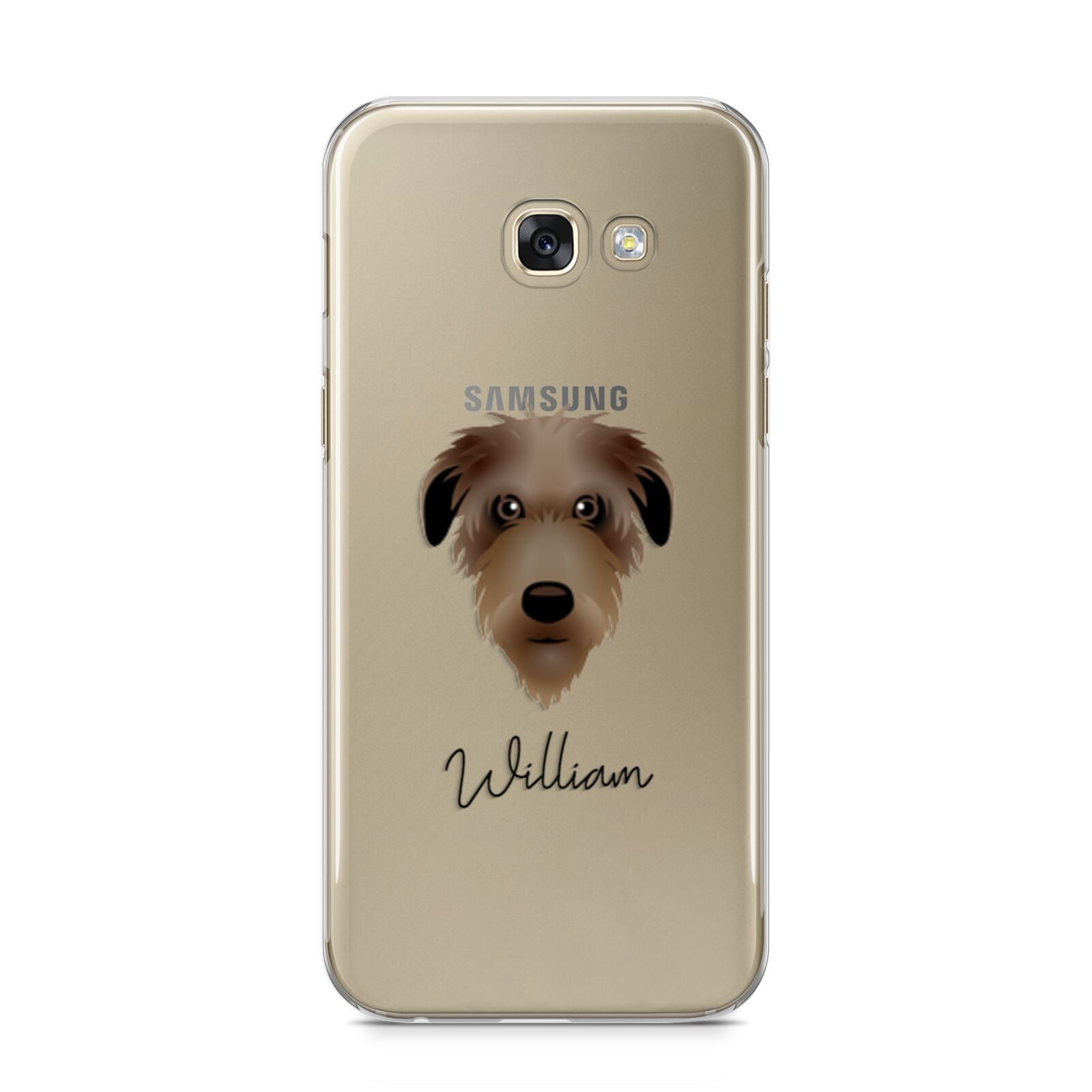 Deerhound Personalised Samsung Galaxy A5 2017 Case on gold phone
