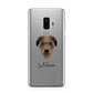 Deerhound Personalised Samsung Galaxy S9 Plus Case on Silver phone