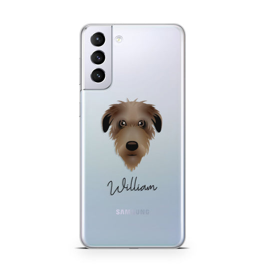 Deerhound Personalised Samsung S21 Plus Phone Case