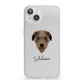Deerhound Personalised iPhone 13 Clear Bumper Case