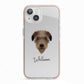 Deerhound Personalised iPhone 13 TPU Impact Case with Pink Edges