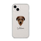 Deerhound Personalised iPhone 14 Plus Clear Tough Case Starlight