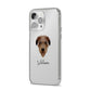 Deerhound Personalised iPhone 14 Pro Max Clear Tough Case Silver Angled Image