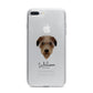 Deerhound Personalised iPhone 7 Plus Bumper Case on Silver iPhone