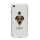 Deerhound Personalised iPhone 8 Bumper Case on Silver iPhone