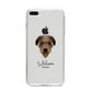 Deerhound Personalised iPhone 8 Plus Bumper Case on Silver iPhone