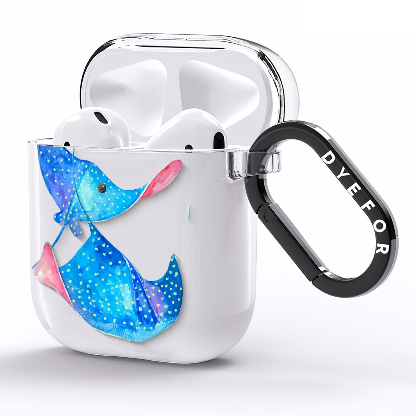 Devil Fish AirPods Clear Case Side Image
