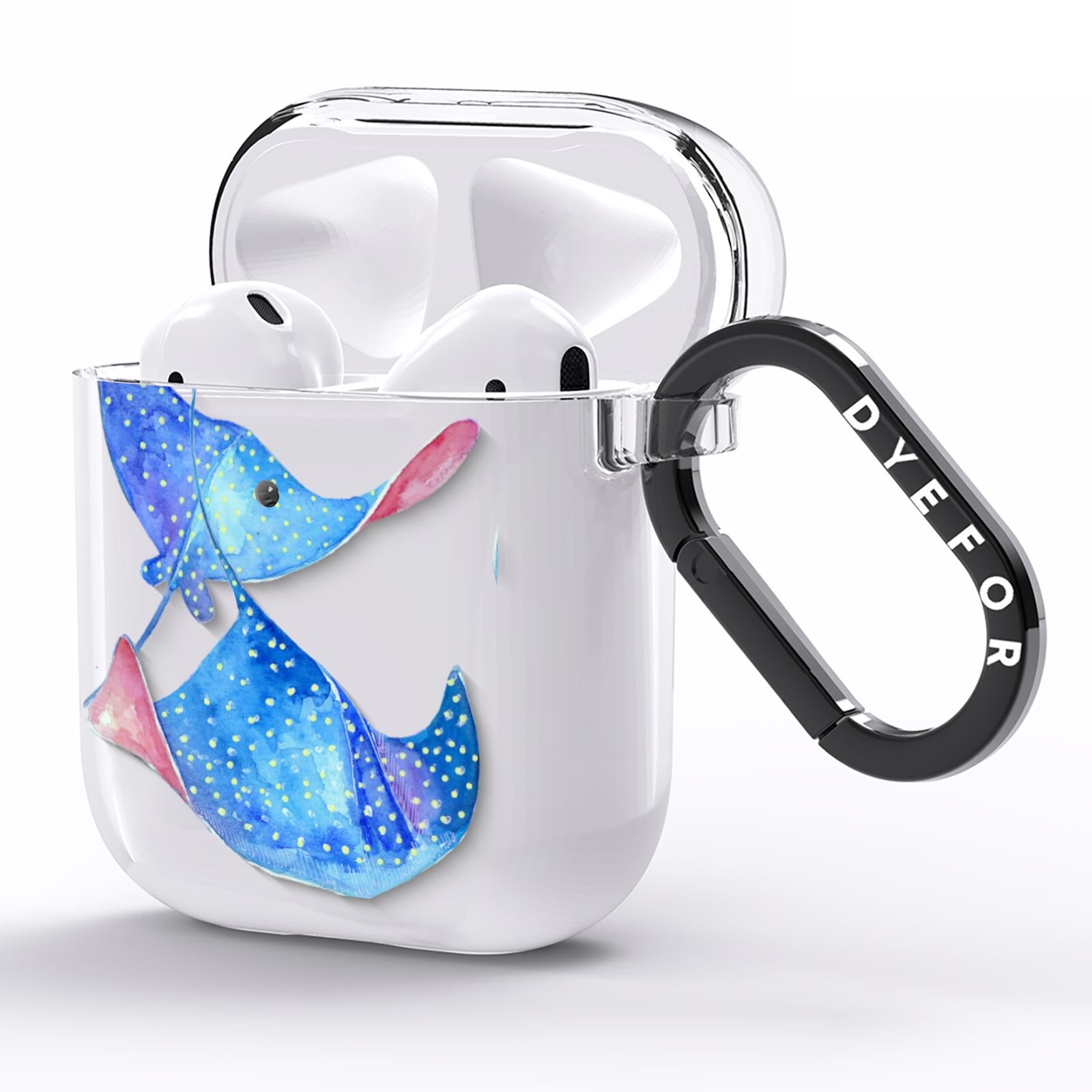 Devil Fish AirPods Clear Case Side Image