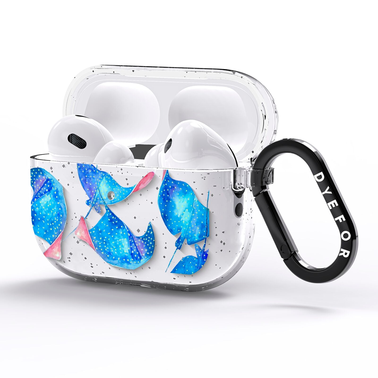 Devil Fish AirPods Pro Glitter Case Side Image